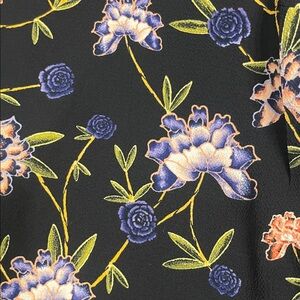 H&M Black Dress with Floral Design